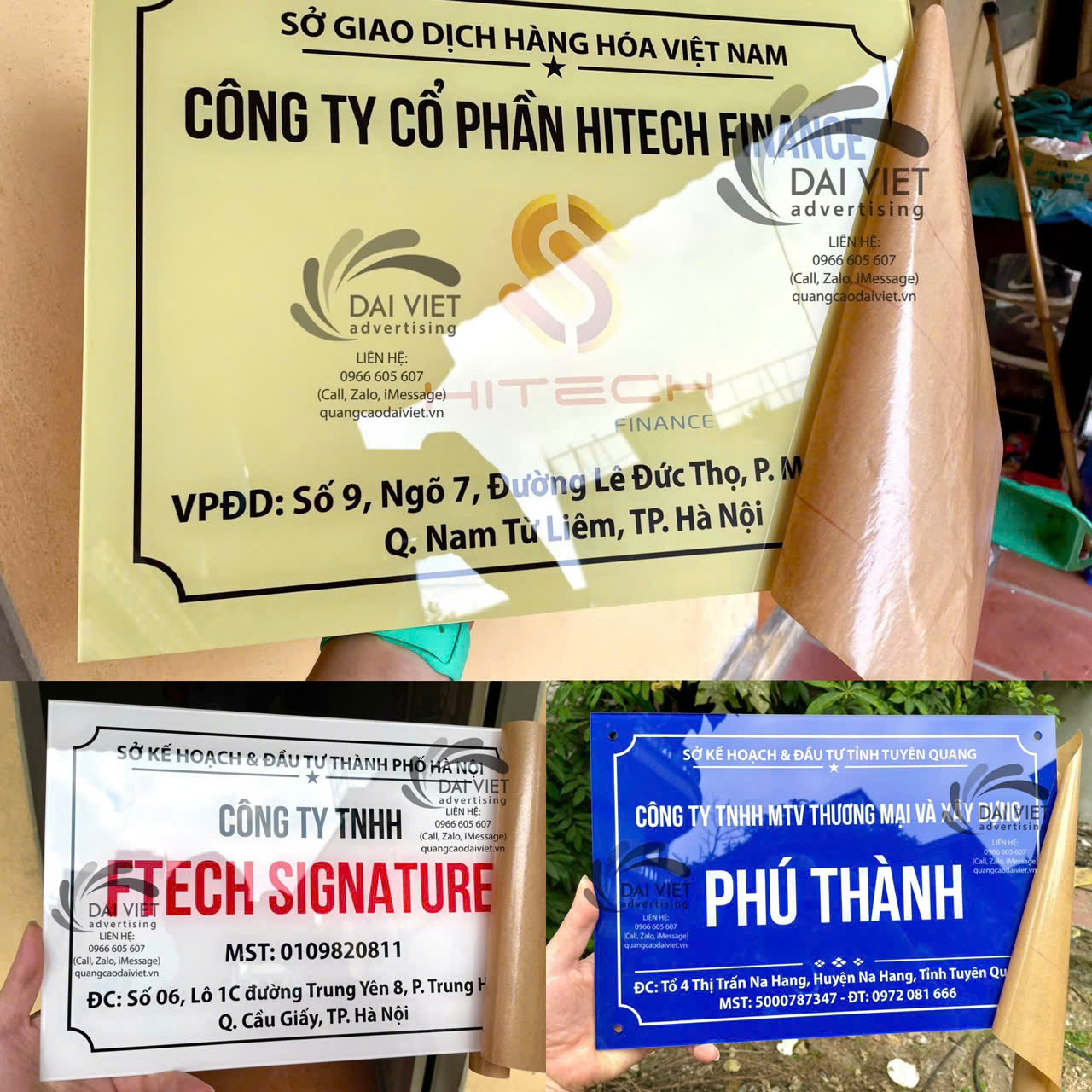 Làm Biển Hiệu Công Ty Tại Quận Hoàng Mai